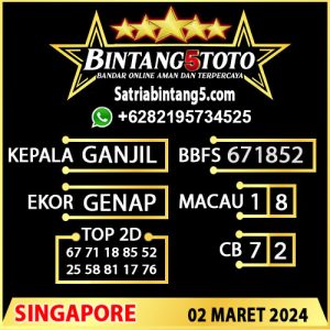 Prediksi Bintang5 Singapore